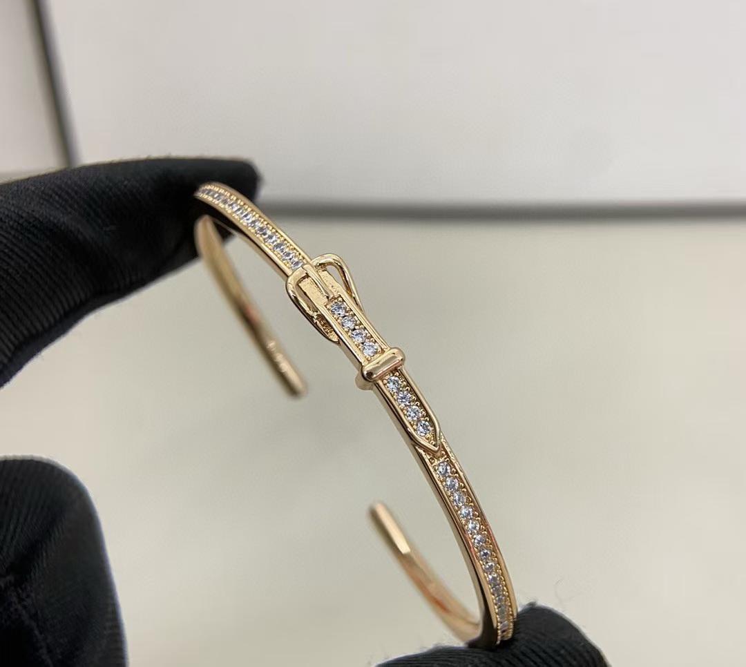 [?Marin-Jewelry]DIAMOND-ENCRUSTED BRACELET THREE COLORS