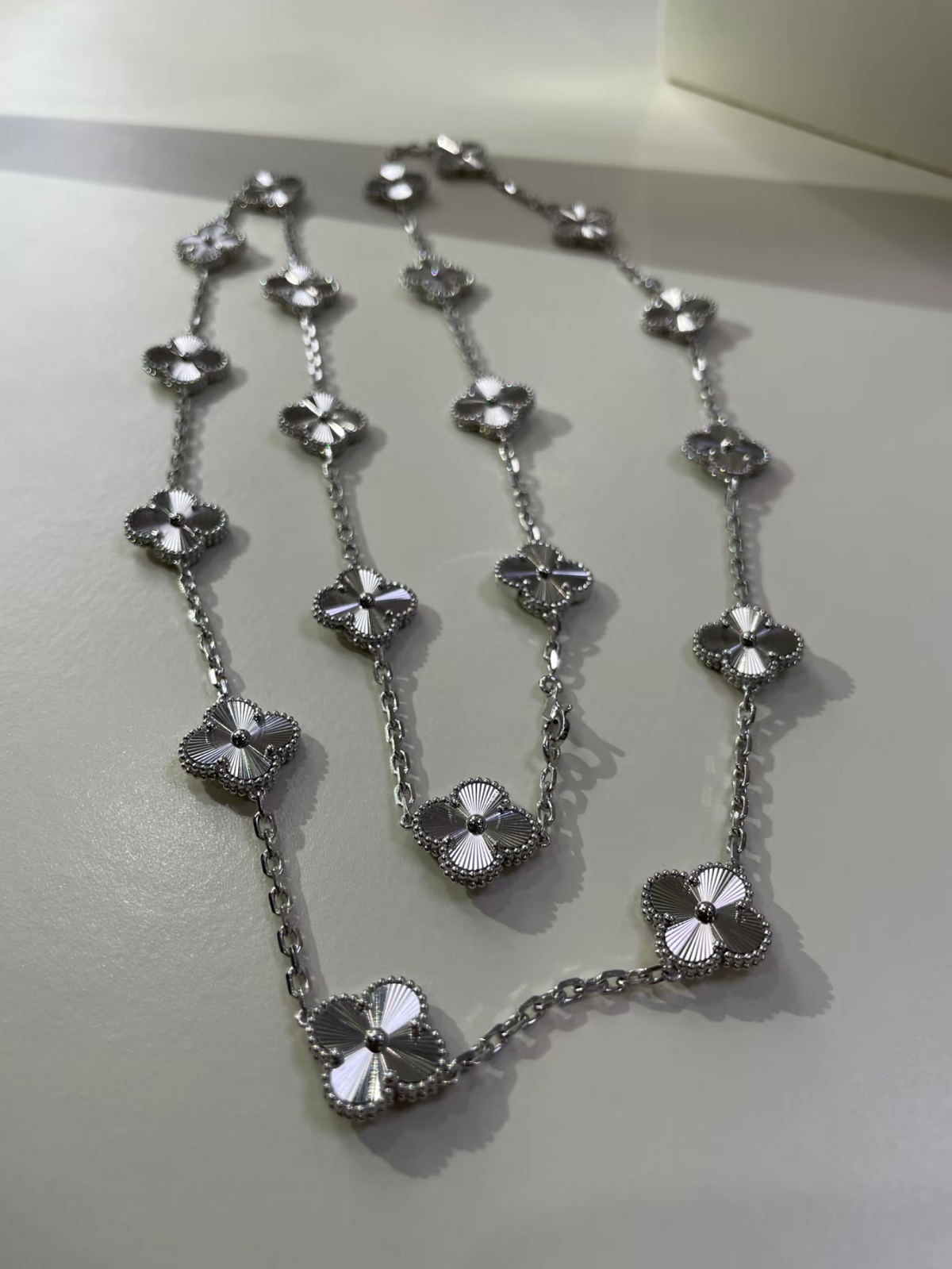 [Marin-Bijoux]TRÈFLE 20 MOTIFS ARGENT LASER
