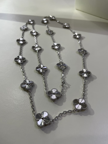 [Marin-Bijoux]TRÈFLE 20 MOTIFS ARGENT LASER