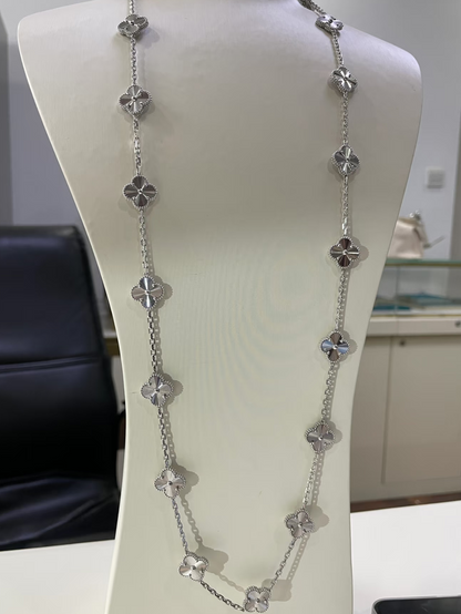 [Marin-Bijoux]TRÈFLE 20 MOTIFS ARGENT LASER