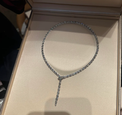 [⭐Marins]NEW！SERPENT DIAMOND NECKLACE