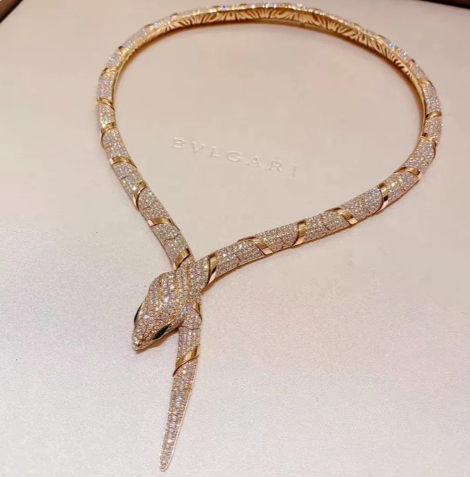 [⭐Marins]HAUTE COUTURE GOLD SERPENTI NECKLACE