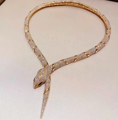 [⭐Marins]HAUTE COUTURE GOLD SERPENTI NECKLACE
