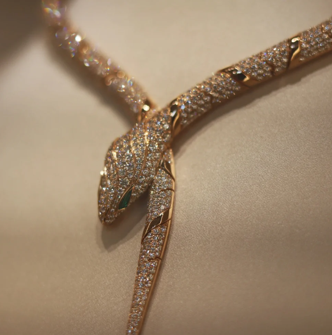 [⭐Marins]HAUTE COUTURE GOLD SERPENTI NECKLACE