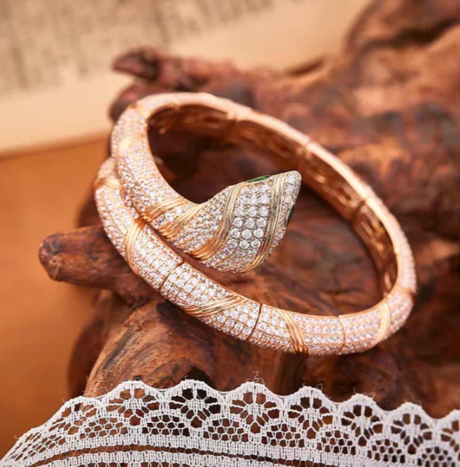 [⭐Marins]HAUTE COUTURE GOLD SERPENTI BRACELET