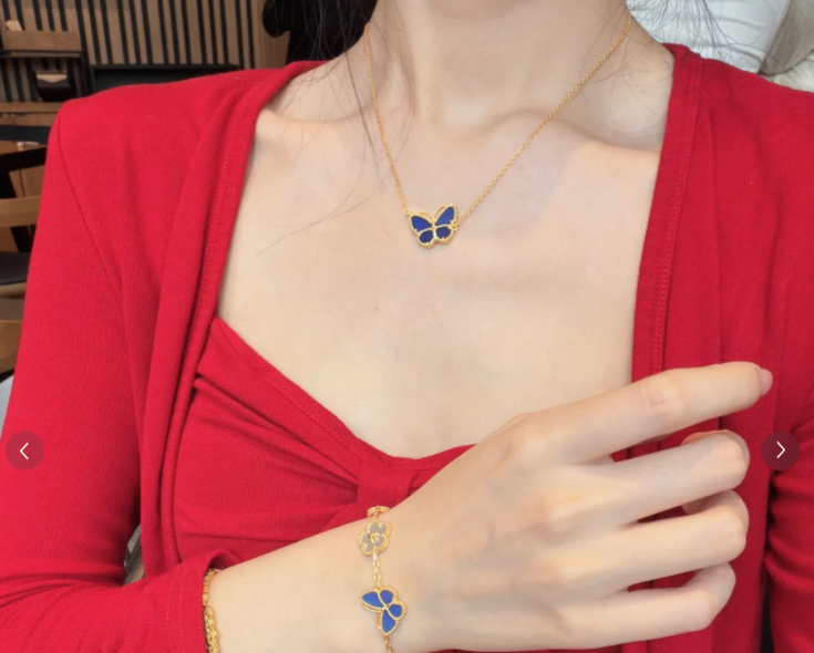 [Marin-Jewelry]BUTTERFLY BLUE   NECKLACE