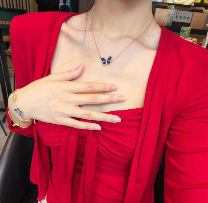 [Marin-Jewelry]BUTTERFLY BLUE   NECKLACE