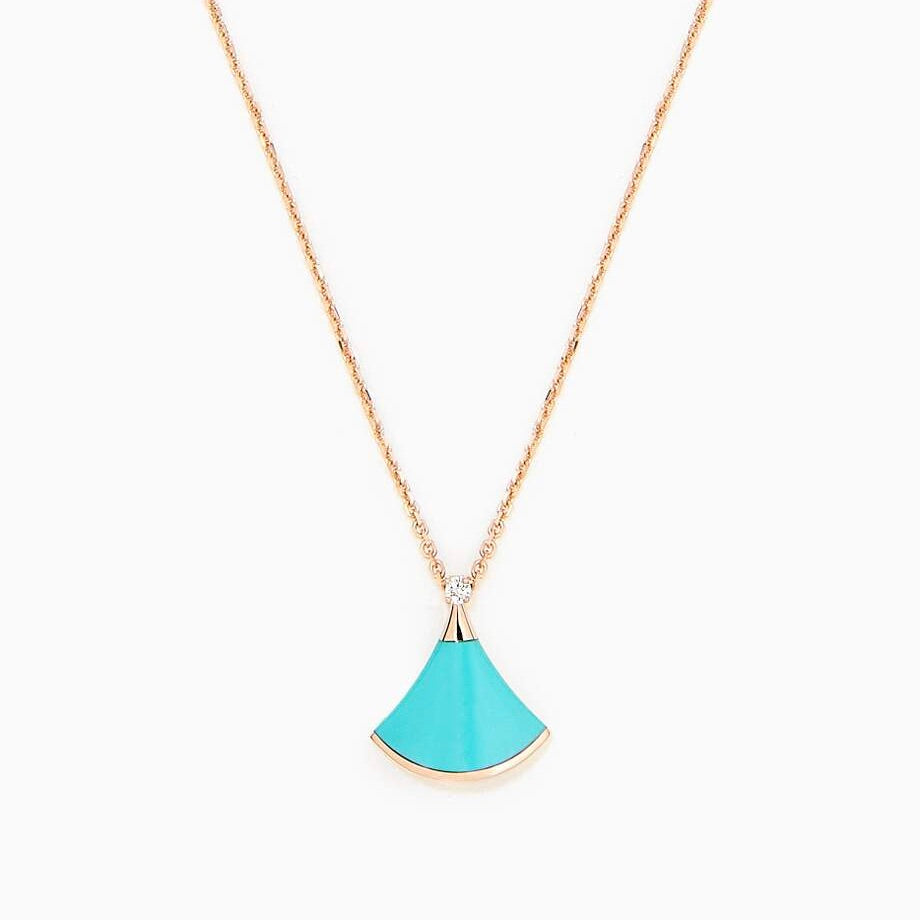 [⭐Marins]DREAM NECKLACE TURQUOISE PINK GOLD