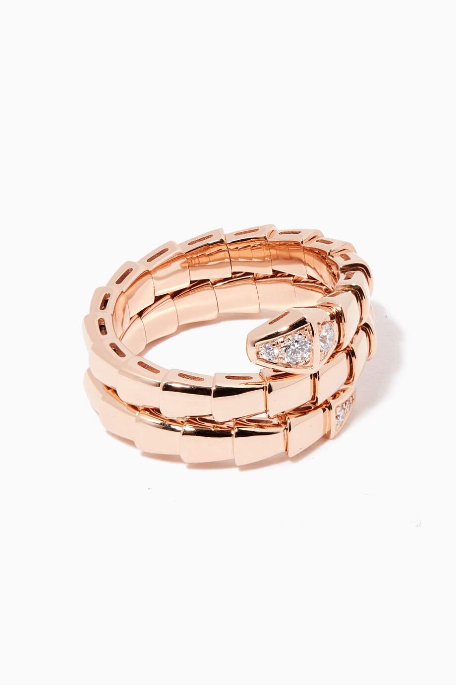 [⭐Marins]SERPENTS DOUBLE ROW DIAMOND RING