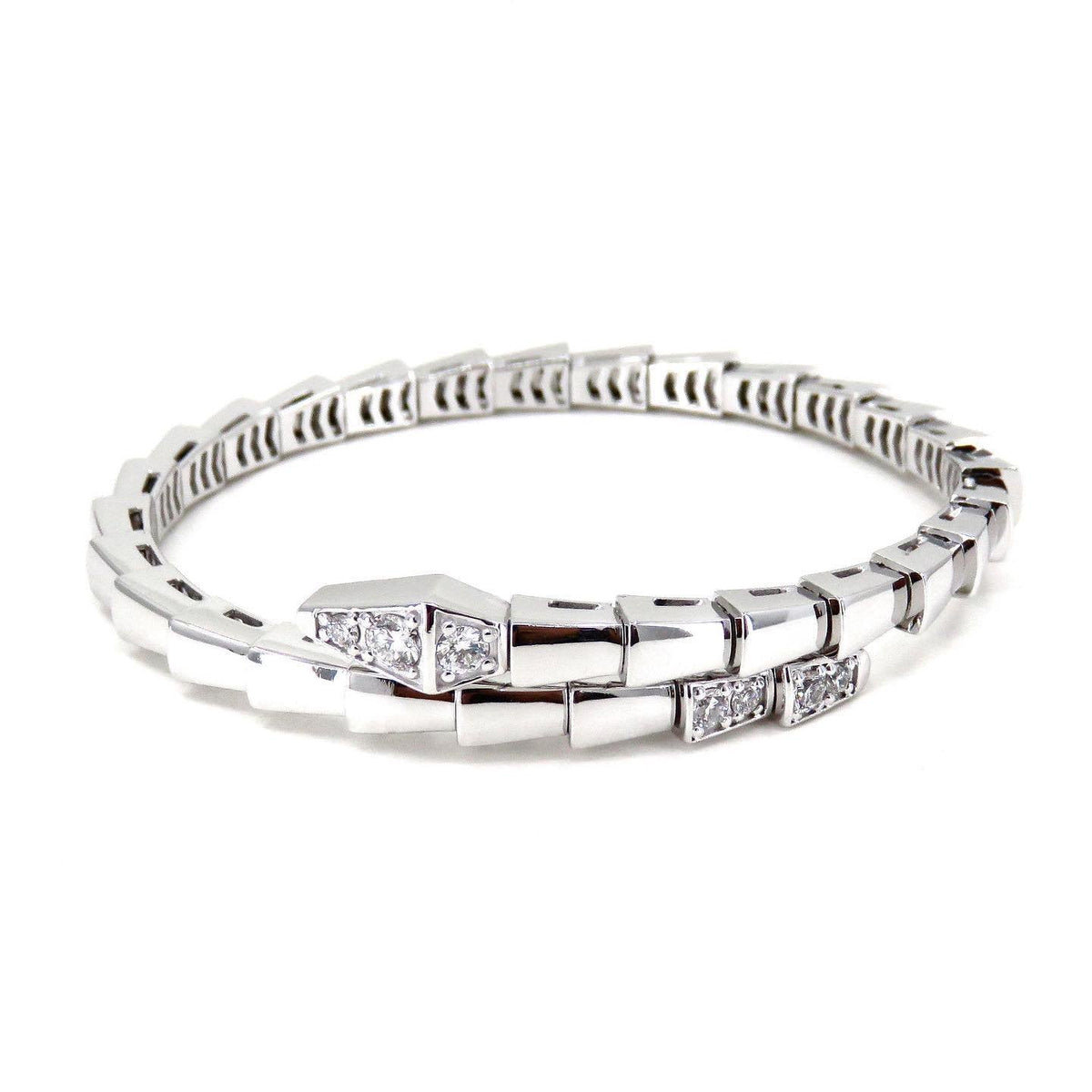 [⭐Marins]SERPENTI BRACELET DIAMONDS SILVER