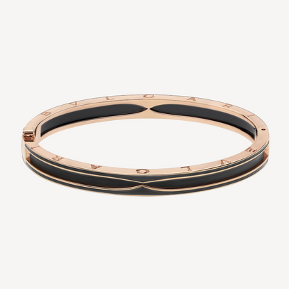 [⭐Marins]ZERO 1 PINK GOLD WITH MATTE BLACK CERAMIC BRACELET