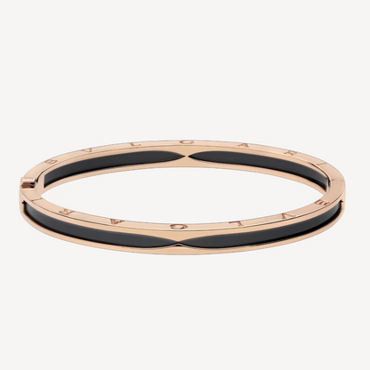 [⭐Marins]ZERO 1 PINK GOLD WITH BLACK CERAMIC BRACELET