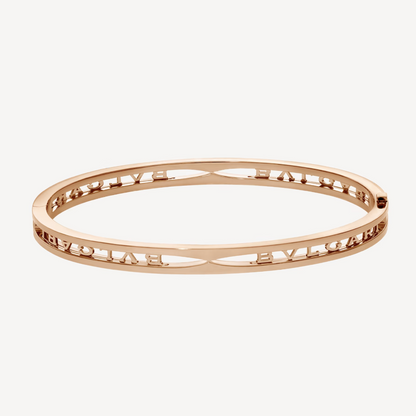 [⭐Marins]ZERO 1 SPIRAL LOGO PINK GOLD BRACELET
