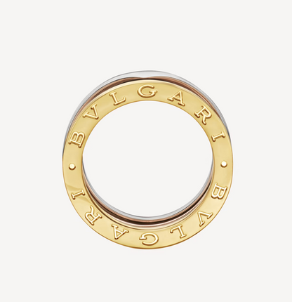 [⭐Marins]ZERO 1 THREE-BAND ROSE WHITE AND YELLOW RING