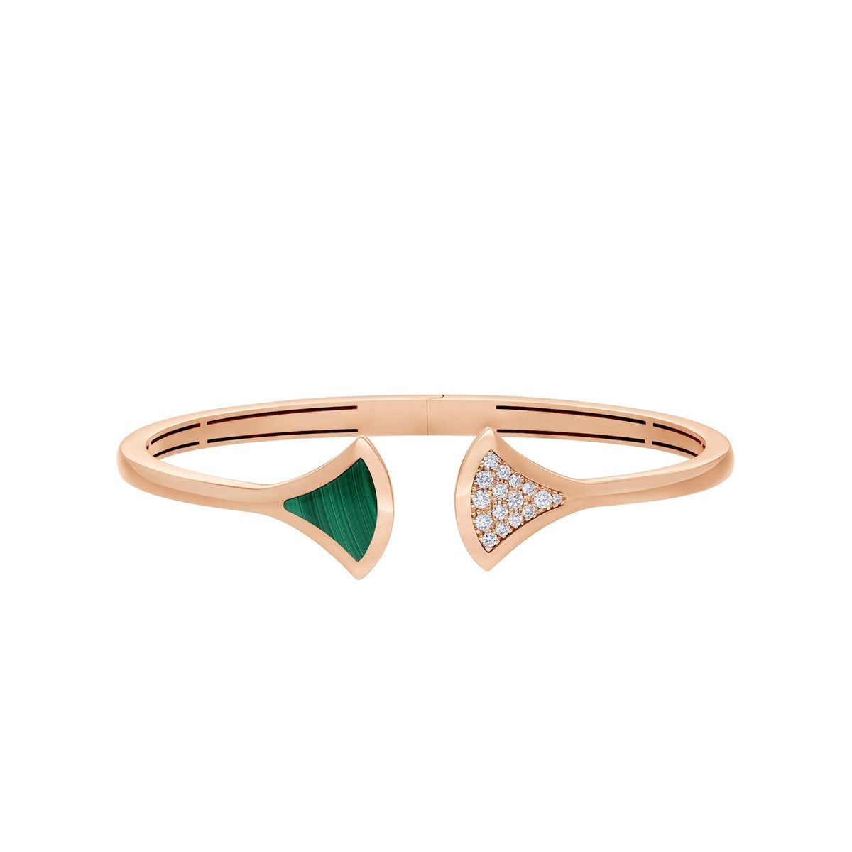 [⭐Marins]DREAM BRACELET OPEN MALACHITE PINK GOLD