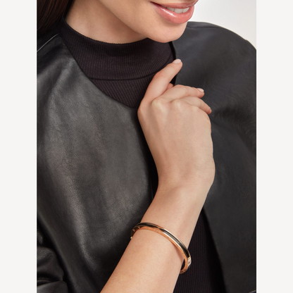 [⭐Marins]ZERO 1 PINK GOLD WITH BLACK CERAMIC BRACELET