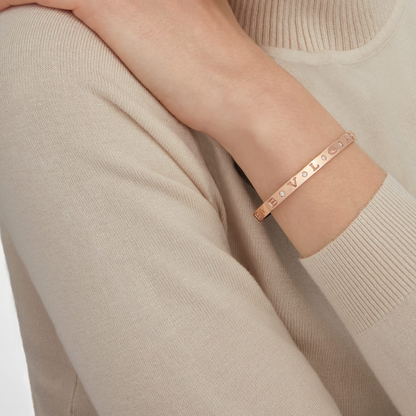 [⭐Marins]ZERO 1 PINK GOLD 12 DIAMONDS BRACELET