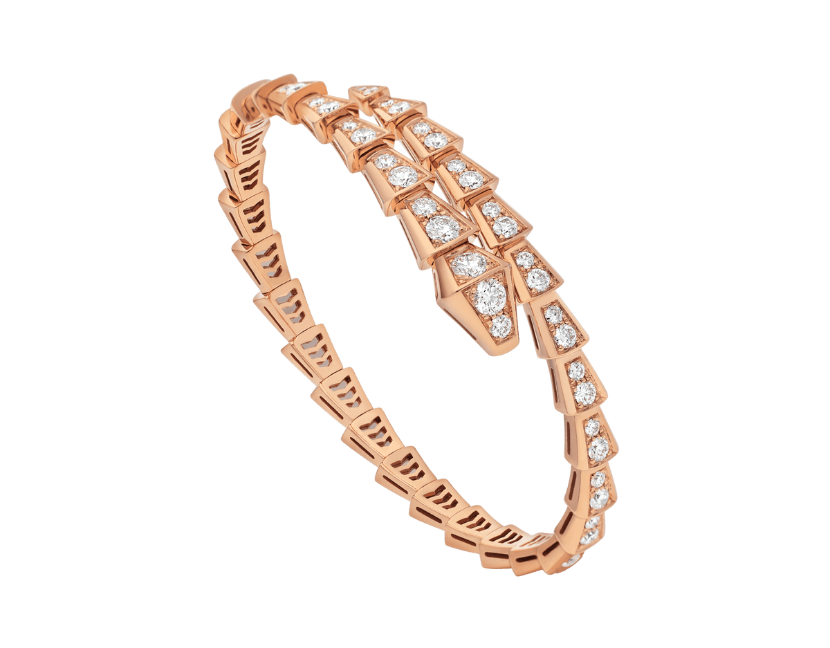 [⭐Marins]SERPENTI BRACELET 6.8MM PINK GOLD DIAMOND