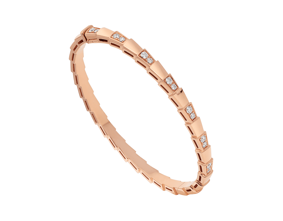 [⭐Marins]SERPENTI SMALL BRACELET PINK GOLD DIAMOND