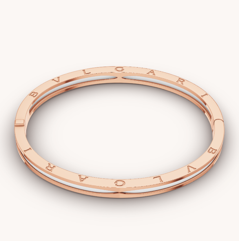 [⭐Marins]ZERO 1 PINK GOLD WITH WHITE CERAMIC BRACELET