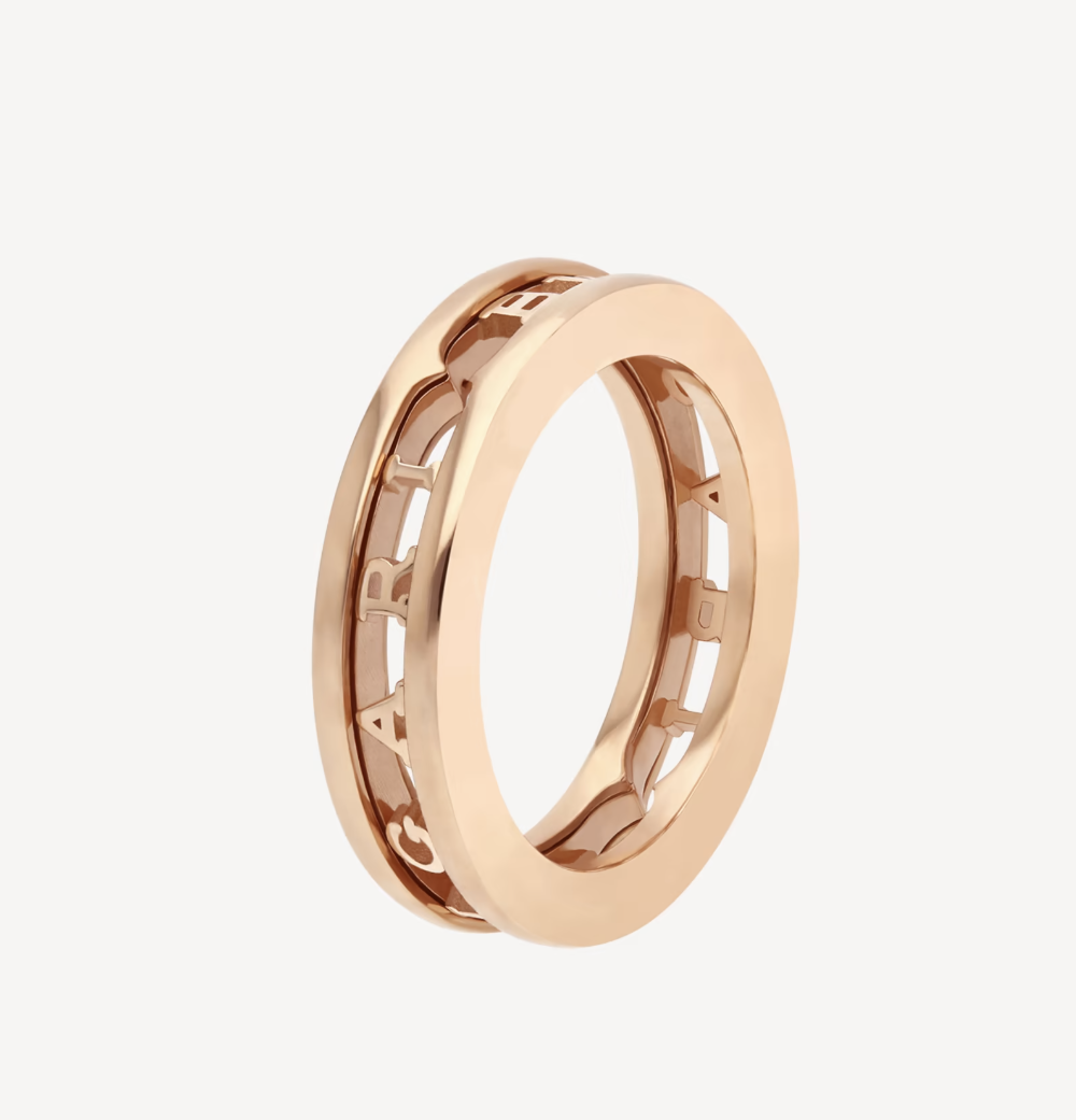 [⭐Marins]ZERO 1 ONE-BAND WITH OPENWORK LOGO SPIRAL RING