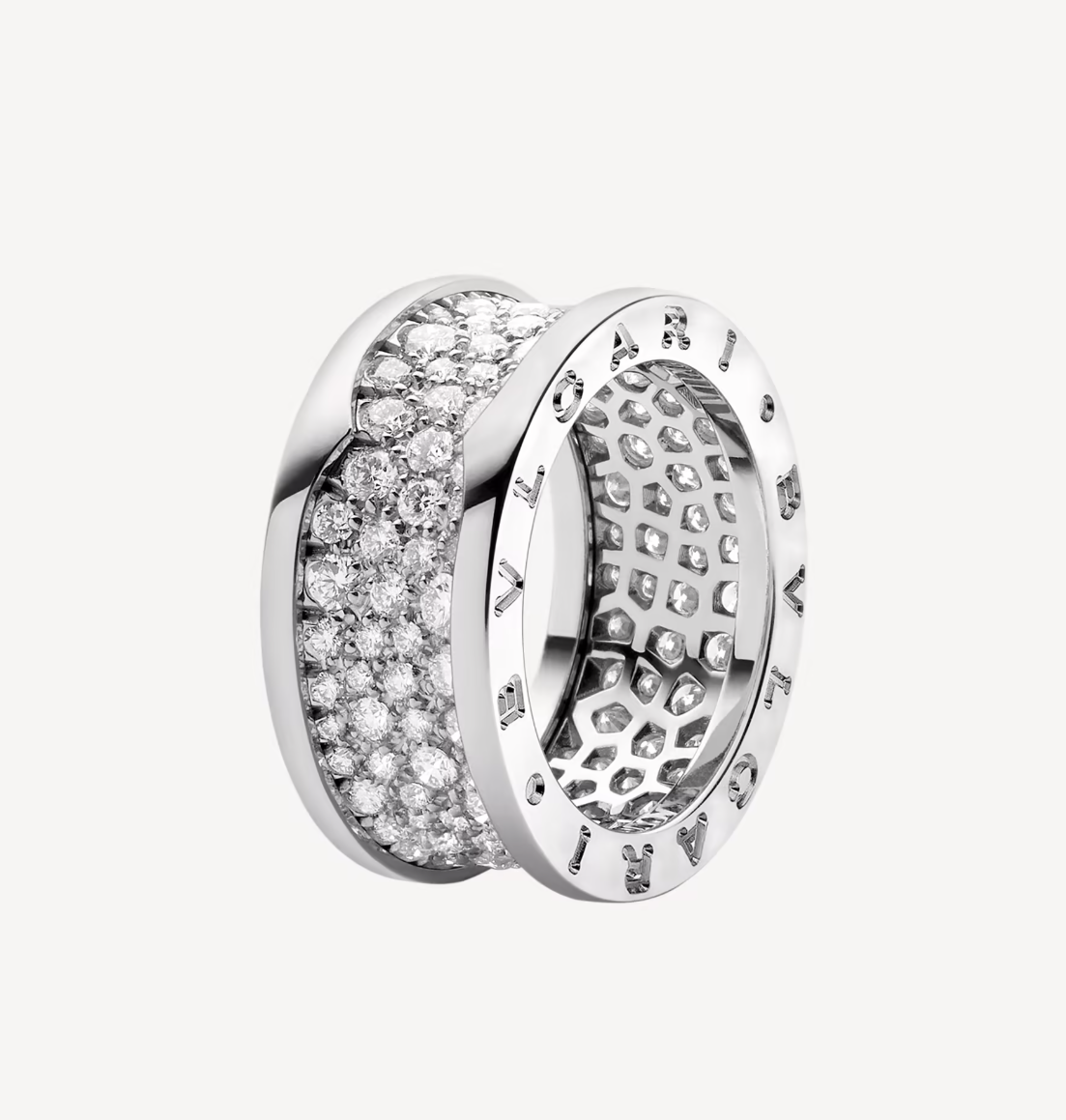 [⭐Marins]ZERO 1 WITH PAVED DIAMONDS ON THE SPIRAL RING