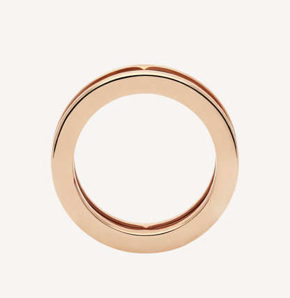 [⭐Marins]ZERO 1 ONE-BAND WITH OPENWORK LOGO SPIRAL RING