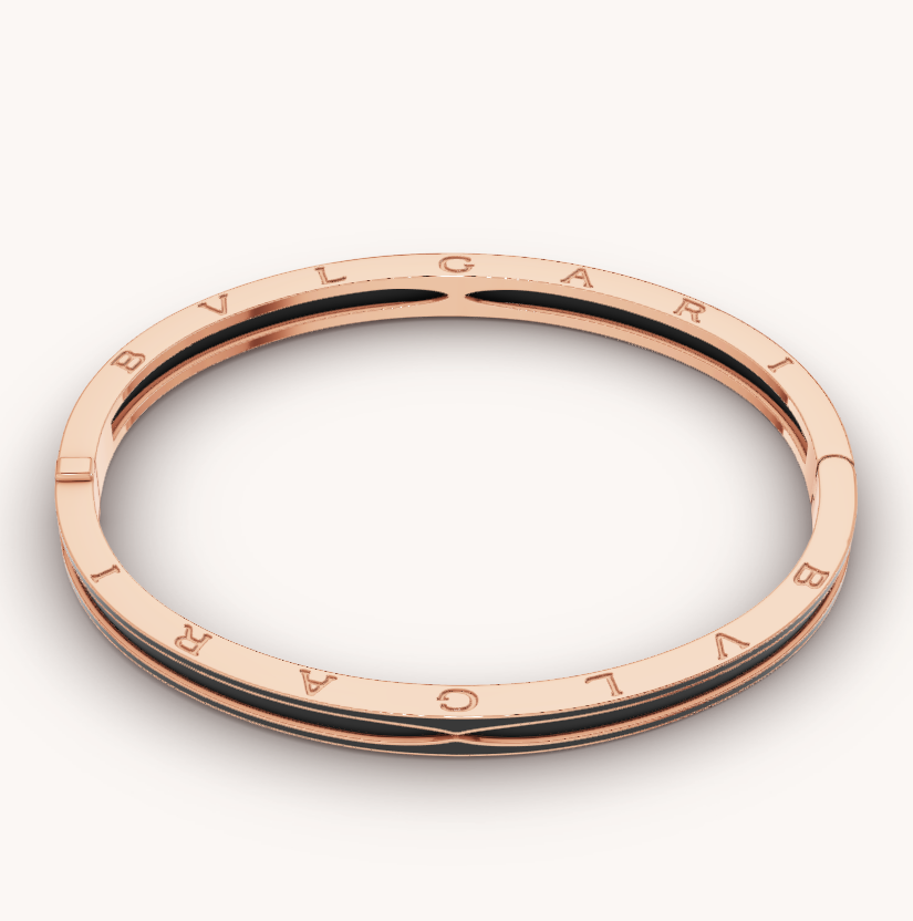 [⭐Marins]ZERO 1 PINK GOLD WITH MATTE BLACK CERAMIC BRACELET