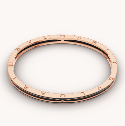 [⭐Marins]ZERO 1 PINK GOLD WITH MATTE BLACK CERAMIC BRACELET