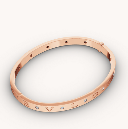 [⭐Marins]ZERO 1 PINK GOLD 12 DIAMONDS BRACELET