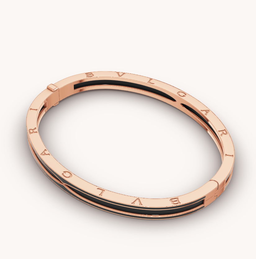 [⭐Marins]ZERO 1 PINK GOLD WITH MATTE BLACK CERAMIC BRACELET