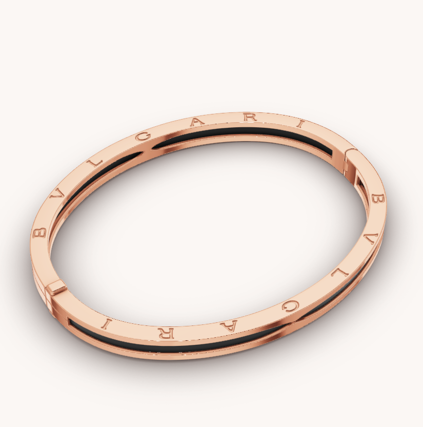 [⭐Marins]ZERO 1 PINK GOLD WITH BLACK CERAMIC BRACELET