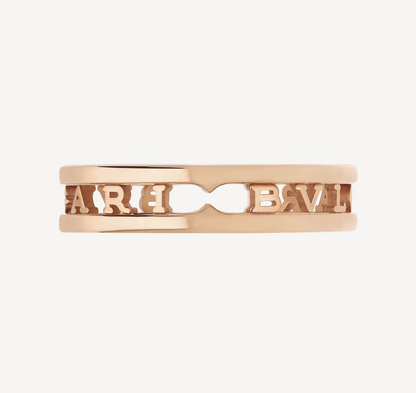 [⭐Marins]ZERO 1 ONE-BAND WITH OPENWORK LOGO SPIRAL RING