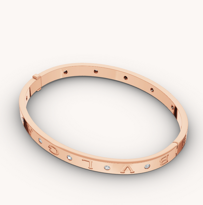 [⭐Marins]ZERO 1 PINK GOLD 12 DIAMONDS BRACELET