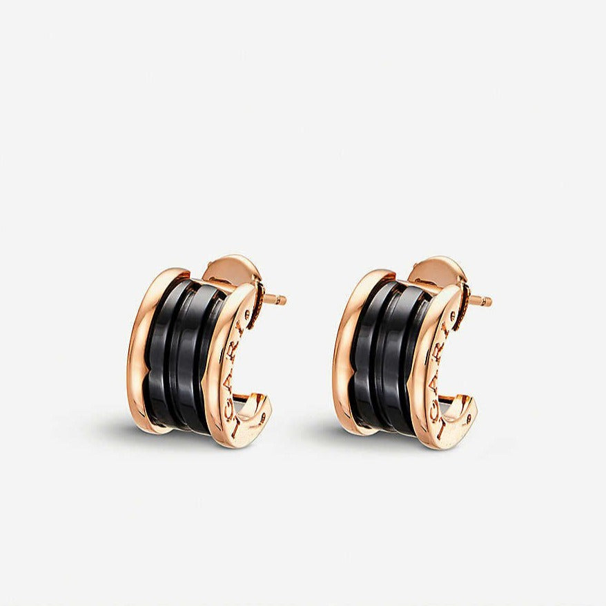 [⭐Marins]ZERO 1 PINK GOLD CERAMIC EARRINGS