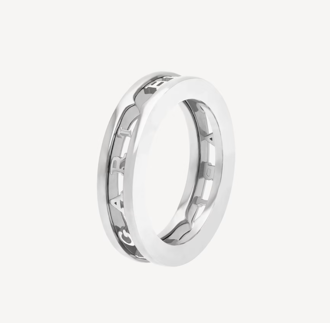 [⭐Marins]ZERO 1 ONE-BAND WITH OPENWORK LOGO SPIRAL RING