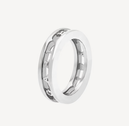 [⭐Marins]ZERO 1 ONE-BAND WITH OPENWORK LOGO SPIRAL RING