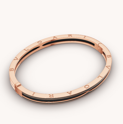 [⭐Marins]ZERO 1 PINK GOLD WITH MATTE BLACK CERAMIC BRACELET