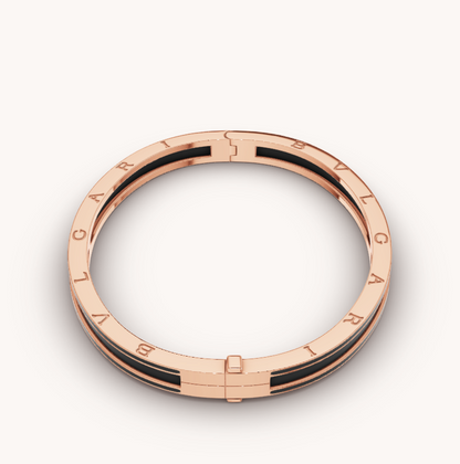 [⭐Marins]ZERO 1 PINK GOLD WITH MATTE BLACK CERAMIC BRACELET