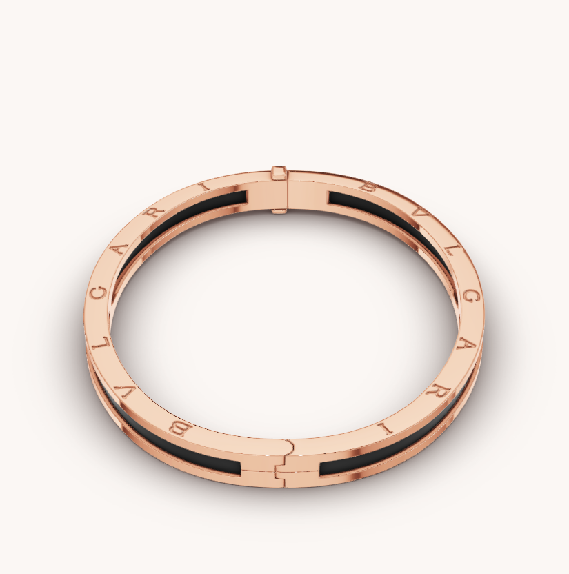 [⭐Marins]ZERO 1 PINK GOLD WITH BLACK CERAMIC BRACELET