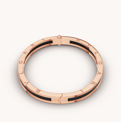 [⭐Marins]ZERO 1 PINK GOLD WITH BLACK CERAMIC BRACELET