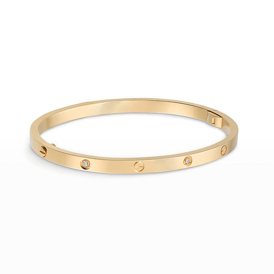 [Marin-Jewelry]LOVE BRACELET 3.65MM 6 DIAMONDS