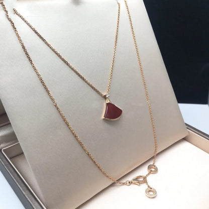 [⭐Marins]DREAM NECKLACE CARNELIAN 1 DIAMOND