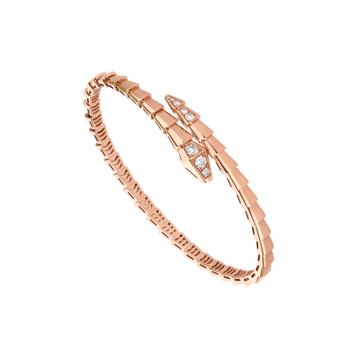 [⭐Marins]SERPENTI BRACELET DIAMONDS PINK GOLD