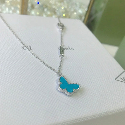 [Marin-Jewelry]BRACELET PAPILLON TURQUOISE PAPILLON ARGENT