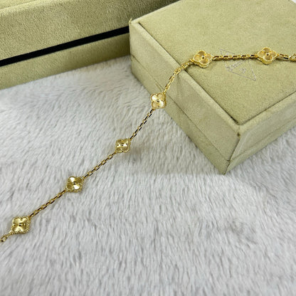 [Marin-Jewelry]クローバー6モチーフ ダイヤモンドブレスレット