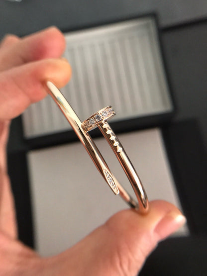 [Marin-Jewelry]JUSTE BRACELET 3.5MM DIAMONDS