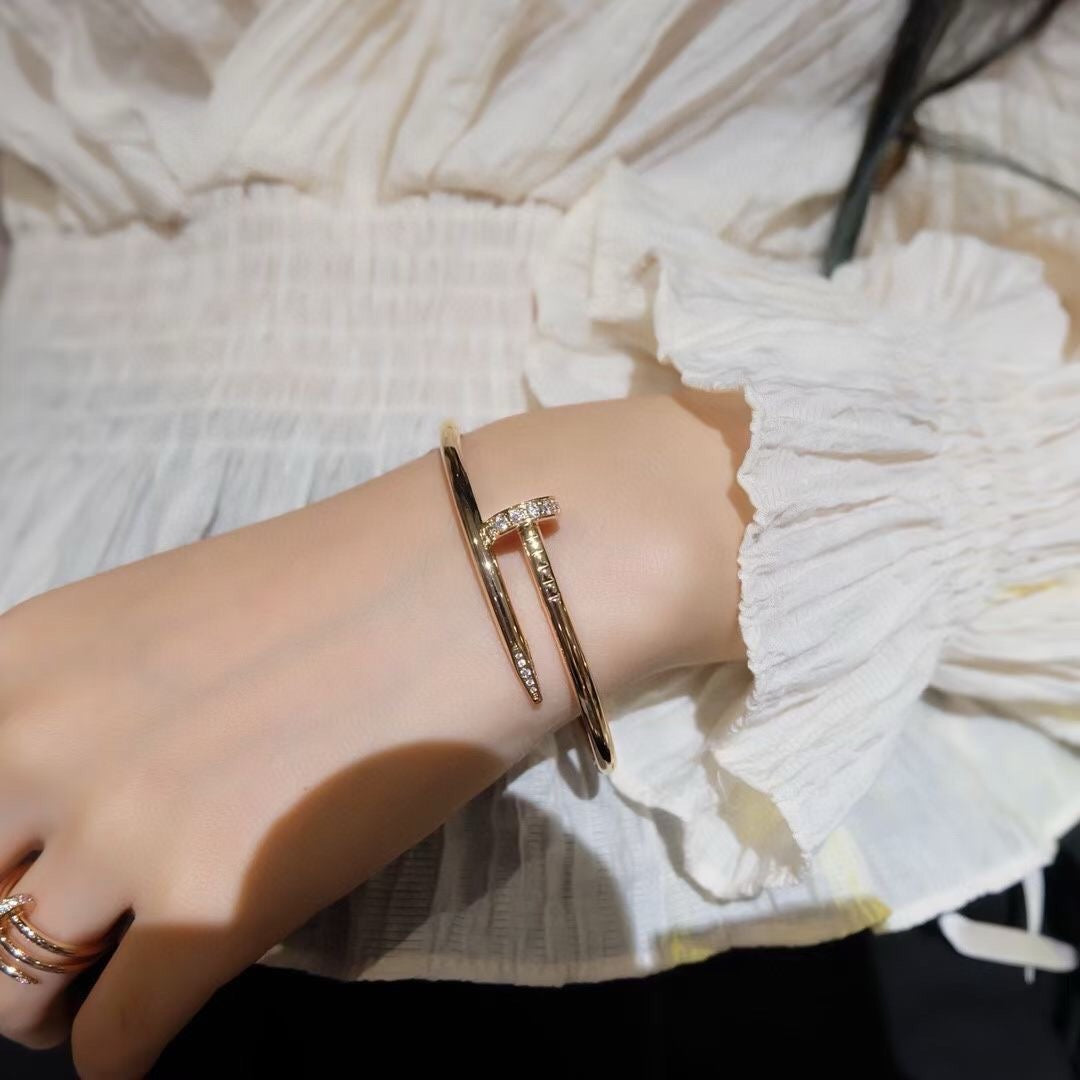 [Marin-Jewelry]JUSTE BRACELET 3.5MM DIAMONDS