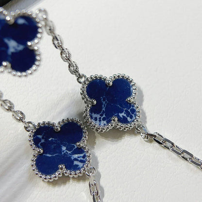 [Marin-Jewelry]COLLECTION BRACELET 5 MOTIFS EN PIETERSITE TRÈFLE
