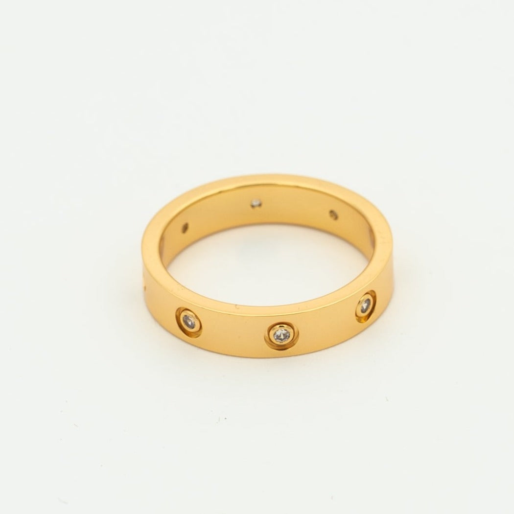 [Marin-Jewelry]LOVE RING 3.6MM 8 DIAMONDS